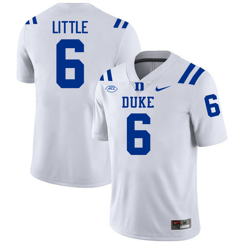 Duke Blue Devils #6 Jamien Little College Football Jersey Stitched-White